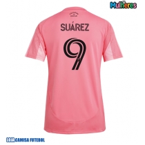 Camisa de Futebol Inter Miami Luis Suarez #9 Equipamento Principal Mulheres 2025-26 Manga Curta